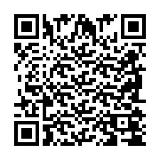 Código QR para número de telefone +2698104738