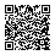 QR-код для номера телефона +2698104743