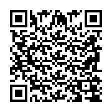 QR-код для номера телефона +2698104765