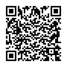 QR код за телефонен номер +2698104821