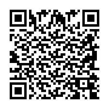 QR-koodi puhelinnumerolle +2698104828