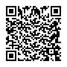 QR-koodi puhelinnumerolle +2698104871