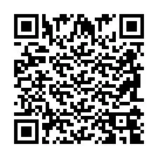 Código QR para número de teléfono +2698104901