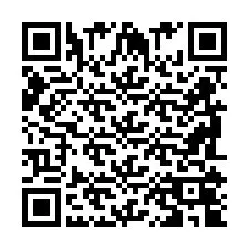 Código QR para número de telefone +2698104925