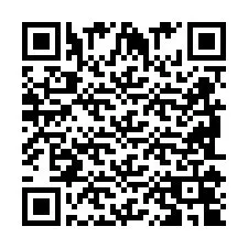 Codice QR per il numero di telefono +2698104956