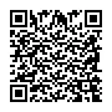 QR Code pour le numéro de téléphone +2698104958