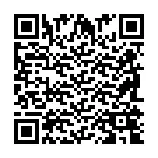 QR-code voor telefoonnummer +2698104961