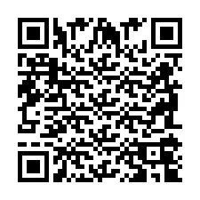 Codice QR per il numero di telefono +2698104980