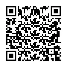 Código QR para número de teléfono +2698104985