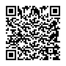 Codice QR per il numero di telefono +2698105629