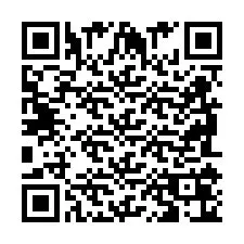 Codice QR per il numero di telefono +2698106044