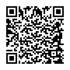 Código QR para número de teléfono +2698418383