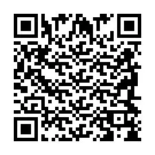 Codice QR per il numero di telefono +2698418420