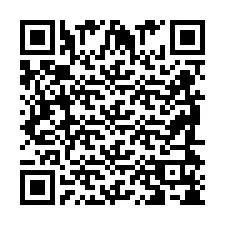 Código QR para número de teléfono +2698418501