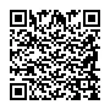 Código QR para número de teléfono +2698418565