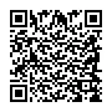 QR код за телефонен номер +2698418624