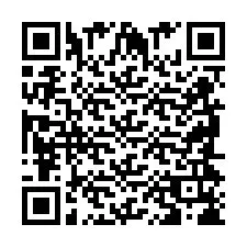 Codice QR per il numero di telefono +2698418658