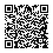 Código QR para número de teléfono +2698418672