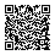 QR-koodi puhelinnumerolle +2698418700