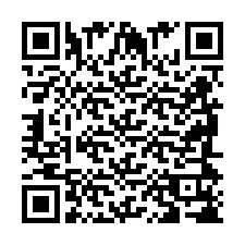 QR-koodi puhelinnumerolle +2698418704