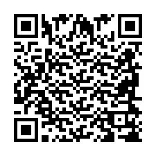 QR код за телефонен номер +2698418707