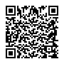 QR-code voor telefoonnummer +2698418709