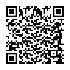 QR код за телефонен номер +2698418710