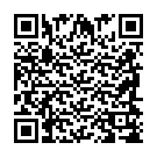 QR код за телефонен номер +2698418711