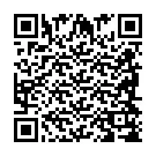 QR-koodi puhelinnumerolle +2698418762