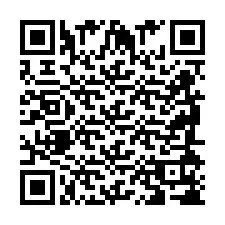 Código QR para número de telefone +2698418784