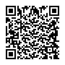 Codice QR per il numero di telefono +2698418962