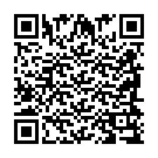 Codice QR per il numero di telefono +2698419744