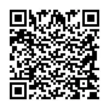 Codice QR per il numero di telefono +2698420491