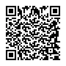 Codice QR per il numero di telefono +2698420550