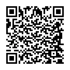 Codice QR per il numero di telefono +2698420576