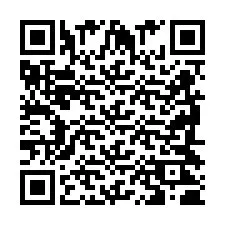 Codice QR per il numero di telefono +2698420634