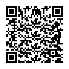 QR-code voor telefoonnummer +2698420636