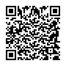 Codice QR per il numero di telefono +2698420645