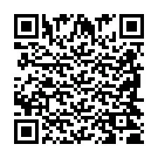 Código QR para número de teléfono +2698420668