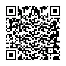 Codice QR per il numero di telefono +2698420689