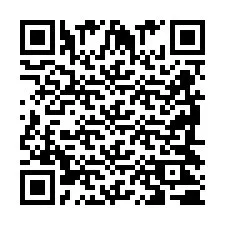 Codice QR per il numero di telefono +2698420734