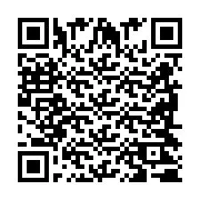 Codice QR per il numero di telefono +2698420736