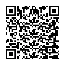 Codice QR per il numero di telefono +2698420784