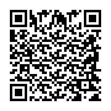 Codice QR per il numero di telefono +2698421458