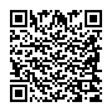 QR-koodi puhelinnumerolle +2698421606