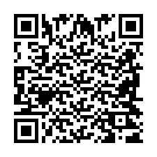 QR код за телефонен номер +2698421637