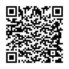 QR код за телефонен номер +2698421638