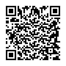 QR код за телефонен номер +2698421660