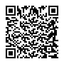 QR код за телефонен номер +2698421741