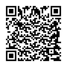 QR код за телефонен номер +2698421788